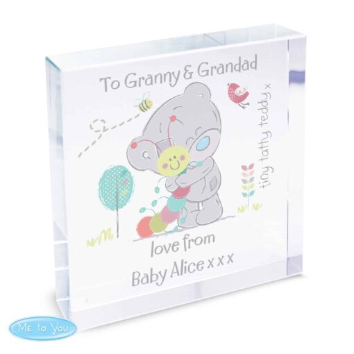 Personalised Tiny Tatty Teddy Cuddle Bug Large Crystal Token