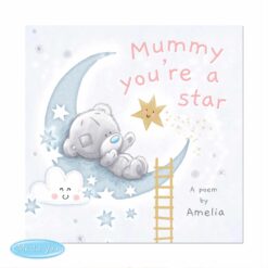 Personalised Tiny Tatty Teddy Mummy You're A Star Poem Book