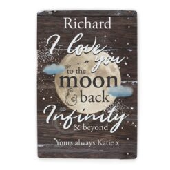 Personalised 'To the Moon & Infinity' Sign