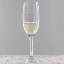 Personalised Traditional Toast Flute