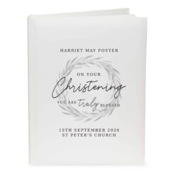 Personalised 'Truly Blessed' Christening Photo Album With Sleeves