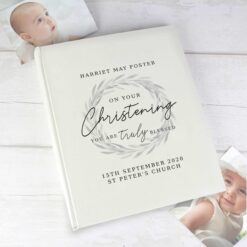 Personalised 'Truly Blessed' Christening Photo Album With Sleeves