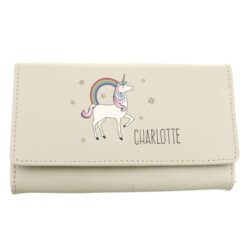 Personalised Unicorn Cream Purse