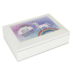 Personalised Unicorn Jewellery Box
