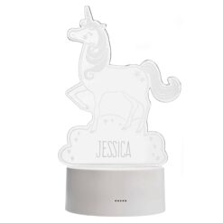 Personalised Unicorn LED Colour Changing Night Light