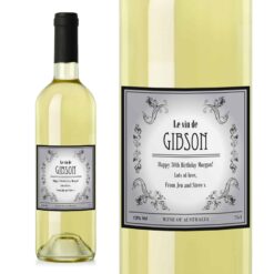 Personalised Vineyard White Wine