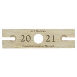 Personalised 'Year' Wine Glass & Bottle Butler