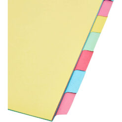 5 Star A4 15 Part Subject Dividers Multi Punched Manilla Board Multi Coloured