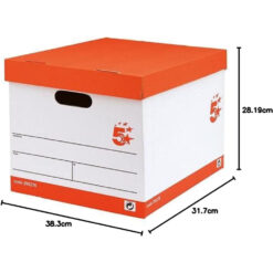 5 Star Storage Box White Heavy Duty (Pack of 10)