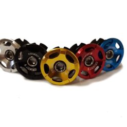 Acor Anodised Bicycle Ahead Stem Top Cap Star Nut 1 1/8" - Silver