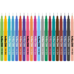 Artline 200 Fineliner Technical Drawing Marker Assorted Pack of 20