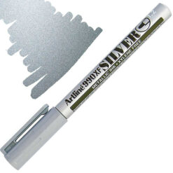 Artline 990XF Metallic Permanent Marker Pen Gold and Silver