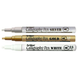 Artline 993 Metallic Calligraphy Marker Pen 2.5mm Set of 3 Colours