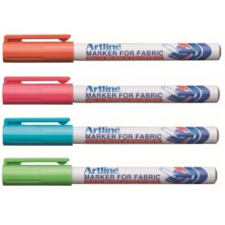Artline EKC Marker for Fabric Bullet Tip Assorted Colours Pack of 4