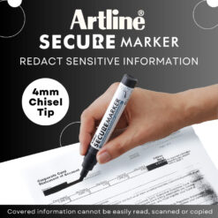 Artline Secure Permanent Marker Pack of 12