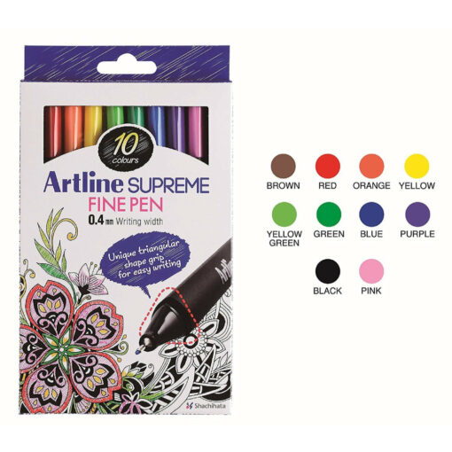 Artline Supreme Fine Pen 0.4mm EPFS-200 Pack of 10