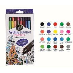 Artline Supreme Fine Pen 0.4mm EPFS-200 Pack of 20