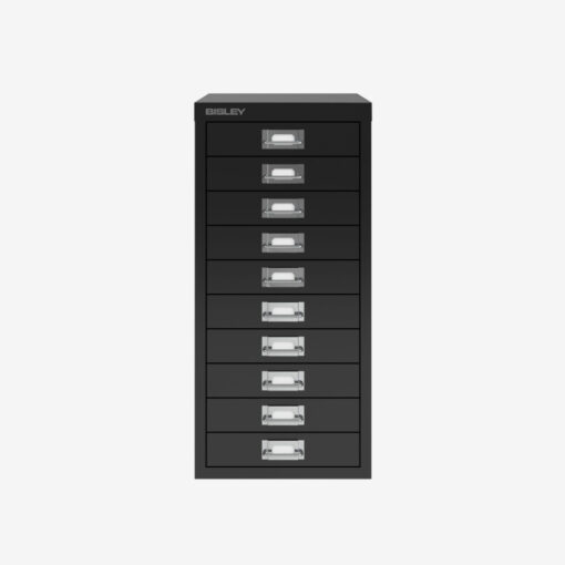 Bisley Filing Cabinet 10 Drawer H2910NL Black