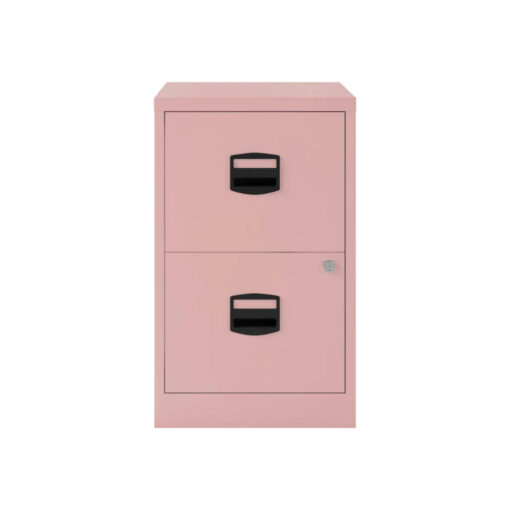 Bisley Filing Cabinet 2 Drawer Pale Pink