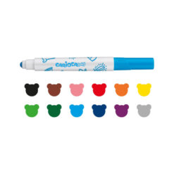 Carioca "Baby" Felt Tip Markers Pack of 12 Assorted Colours