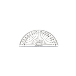 Classmaster 180 Degree Protractor Clear Pack of 6