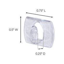 Command Clear Decorating Clips with Clear Strips 17026CLR