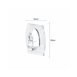 Command Mini Clear Hooks with Clear Strips 17006CLR