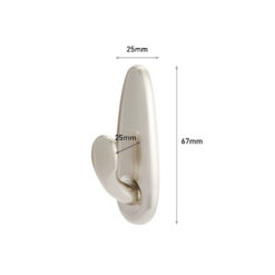 Command Small Metallic Hook Brushed Nickel FC11-BN
