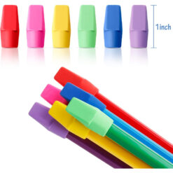 County Pencil Top Erasers Assorted Colours Pack of 10