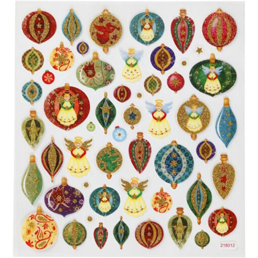 Creativ Christmas Baubles Angels Sticker Sheet