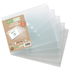 eco eco A5 Press Stud Wallets Pack of 5