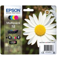 Epson 18 CMYK Ink Cartridge Multipack C13T18064012