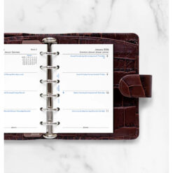 Filofax Pocket Week on Two Pages Multilanguage 2026 Diary Refill 68227