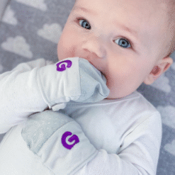 Gummee Mitts Anti scratch Teething Mittens 0+ Months Grey