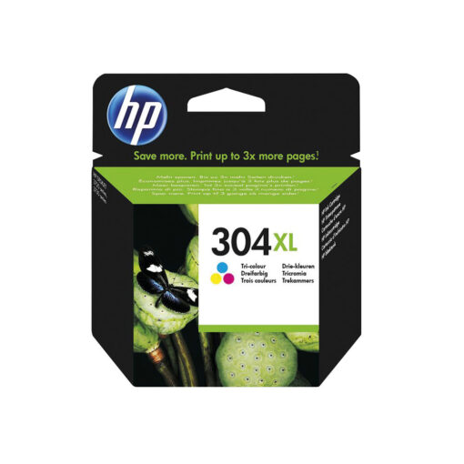 HP 304XL High Yield Tri-color Original Ink Cartridge N9K07AE