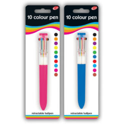 Jumbo 10 in 1 Multicolour Retractable Pens