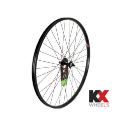 KX Hybrid 700C Singlewall Solid Axle Wheel Rim Brake Black Front or Rear ScrewOn