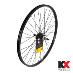 KX MTB 26" Singlewall Solid Axle Wheel Rim Brake Black Front or Rear Screw-On