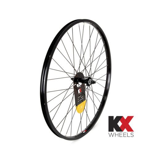 KX MTB 26" Singlewall Solid Axle Wheel Rim Brake Black Front or Rear Screw-On