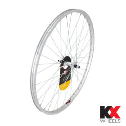 KX MTB 26" Singlewall Solid Axle Wheel Rim Brake Front or Rear Screw-On Silver