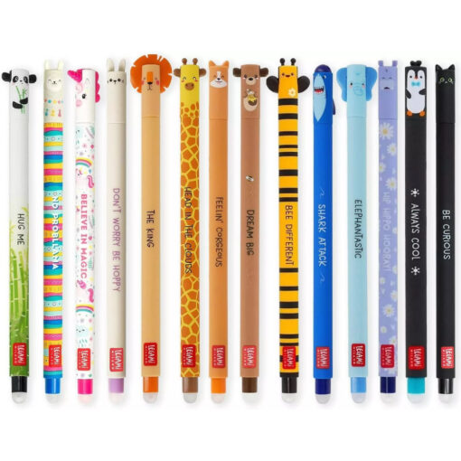 Legami Erasable Gel Pen Assorted Designs Set of 14
