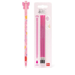 Legami Erasable Gel Pen Butterfly + 3 Pink Refills