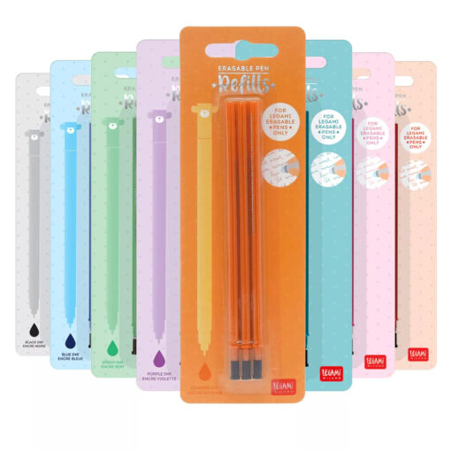 Legami Erasable Gel Pen Refill Pack of 3