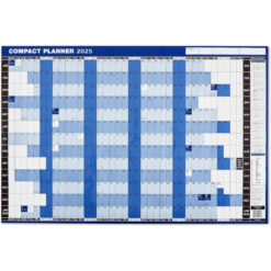 Morgan’s Direct 2025 Compact Year Wall Planner With Sticky Labels & Drywipe Marker