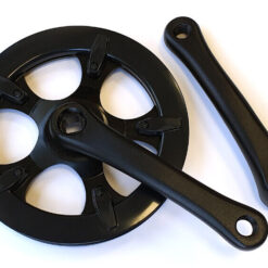 NECO 3/32" x 42T x 152mm Steel Single Junior Chainset in Black