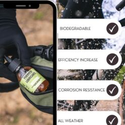 NZERO Bicycle Chain Lubricant | 100% Organic | For Mountain MTB Road Gravel Urban and e- bike | 100 ml