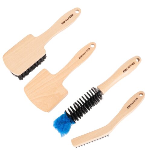 Oxford Mint 4 Wooden Handled Cleaning Brushes