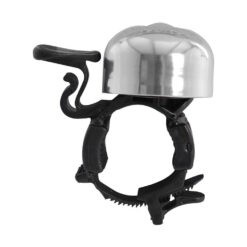 Oxford Quick Flick Bicycle Bell 27.2 to 31.8mm Black or Silver