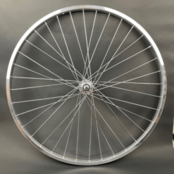 Oxford Rear Bicycle Wheel 26 x 1 3/8" Single Wall Silver Nutted Single Speed