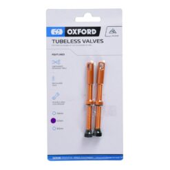 Oxford Tubeless Alloy Valve 48mm Orange